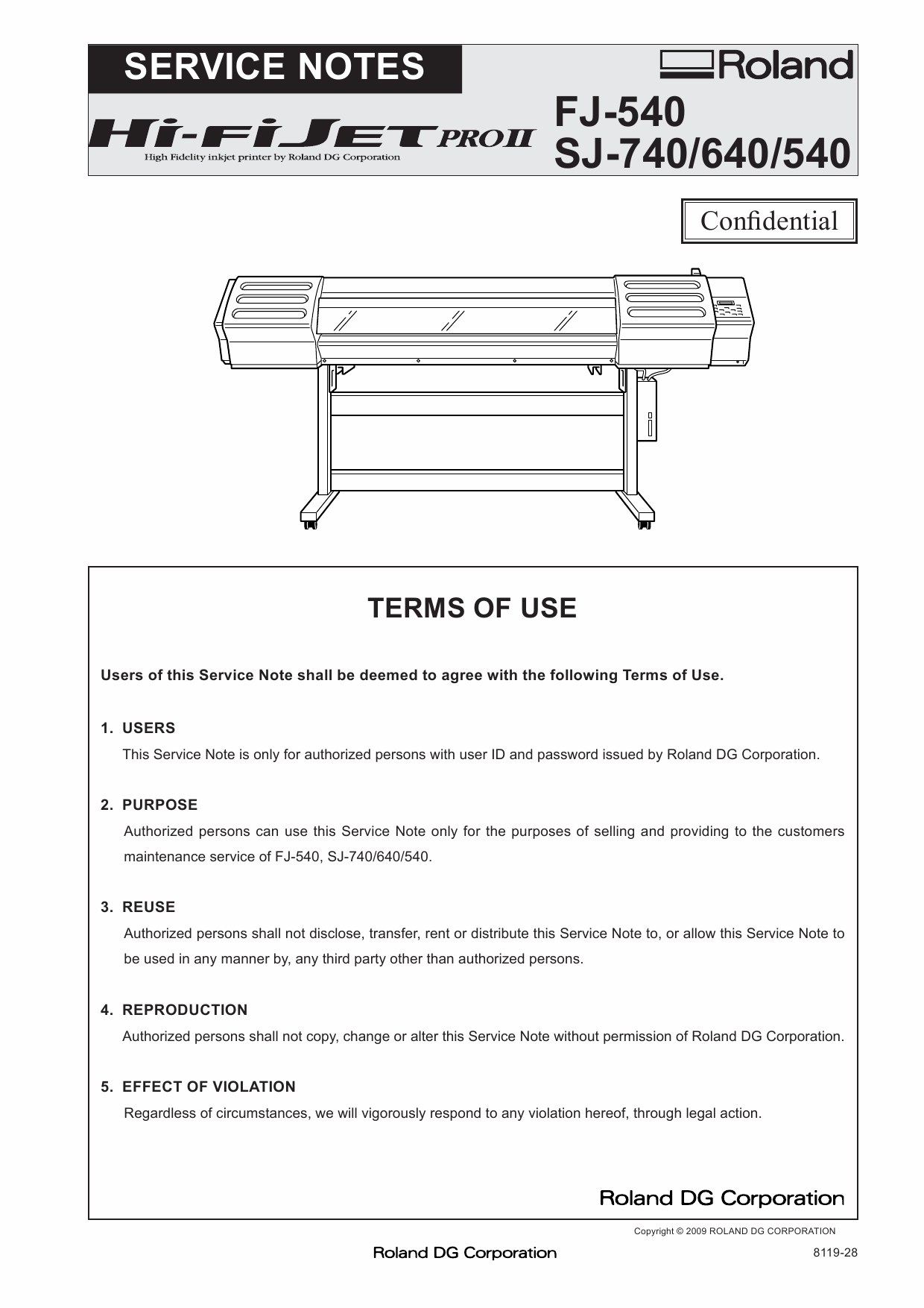 Roland Hi-Fi-JET-Pro2 SJ 740 640 540 FJ-540 Service Notes Manual-1